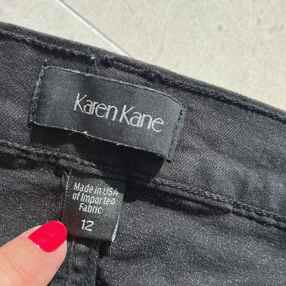 Karen Kane Black Denim Jeans - Picture 3 of 5